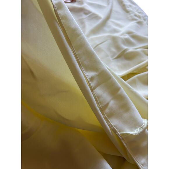 NWT - Meshki Olivette Strapless Chiffon Maxi Dress in Lemon Sherbert- Size M - Picture 11 of 16